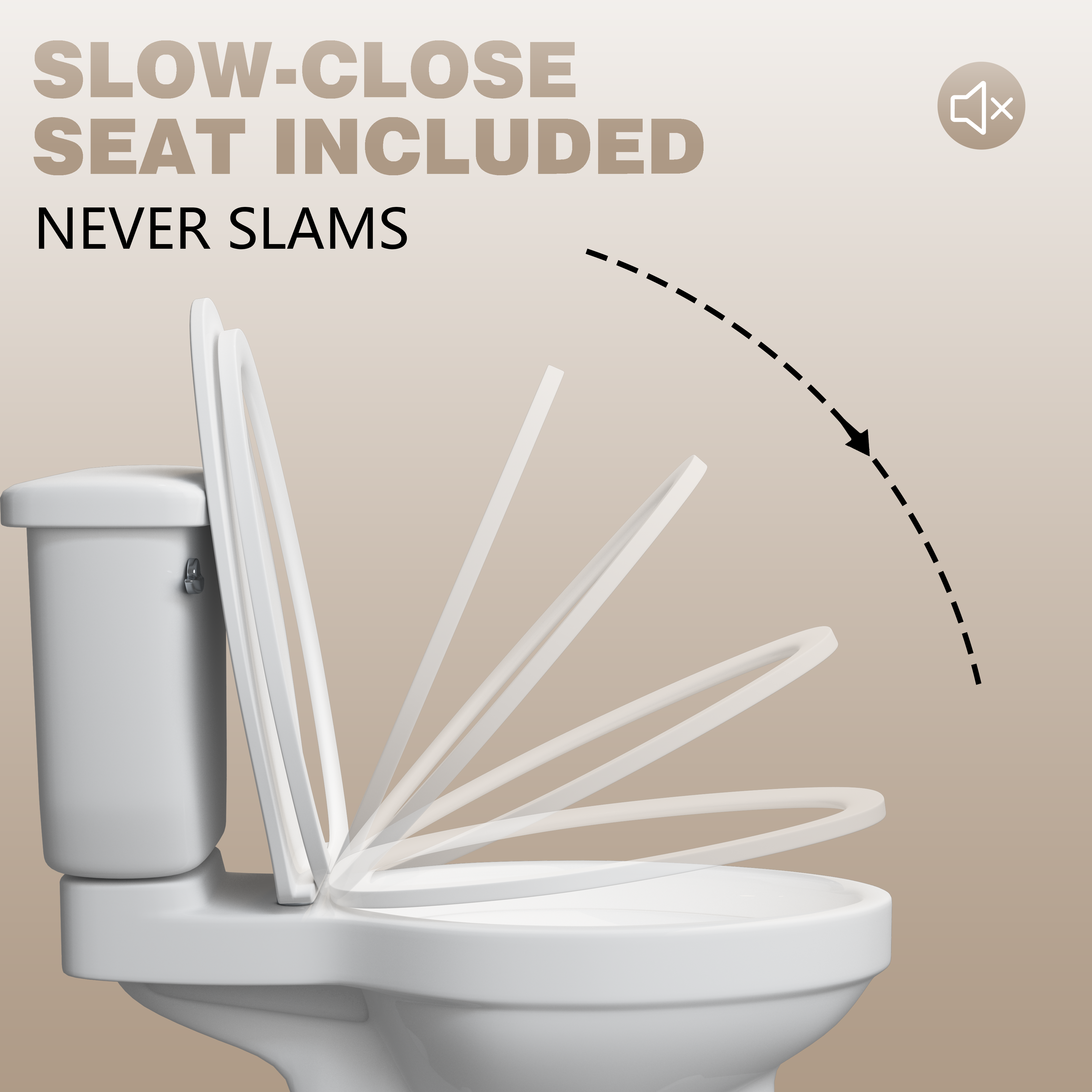 Elongated 500W Macerator Toilet for Basement LS-FLO500-B PatioZones