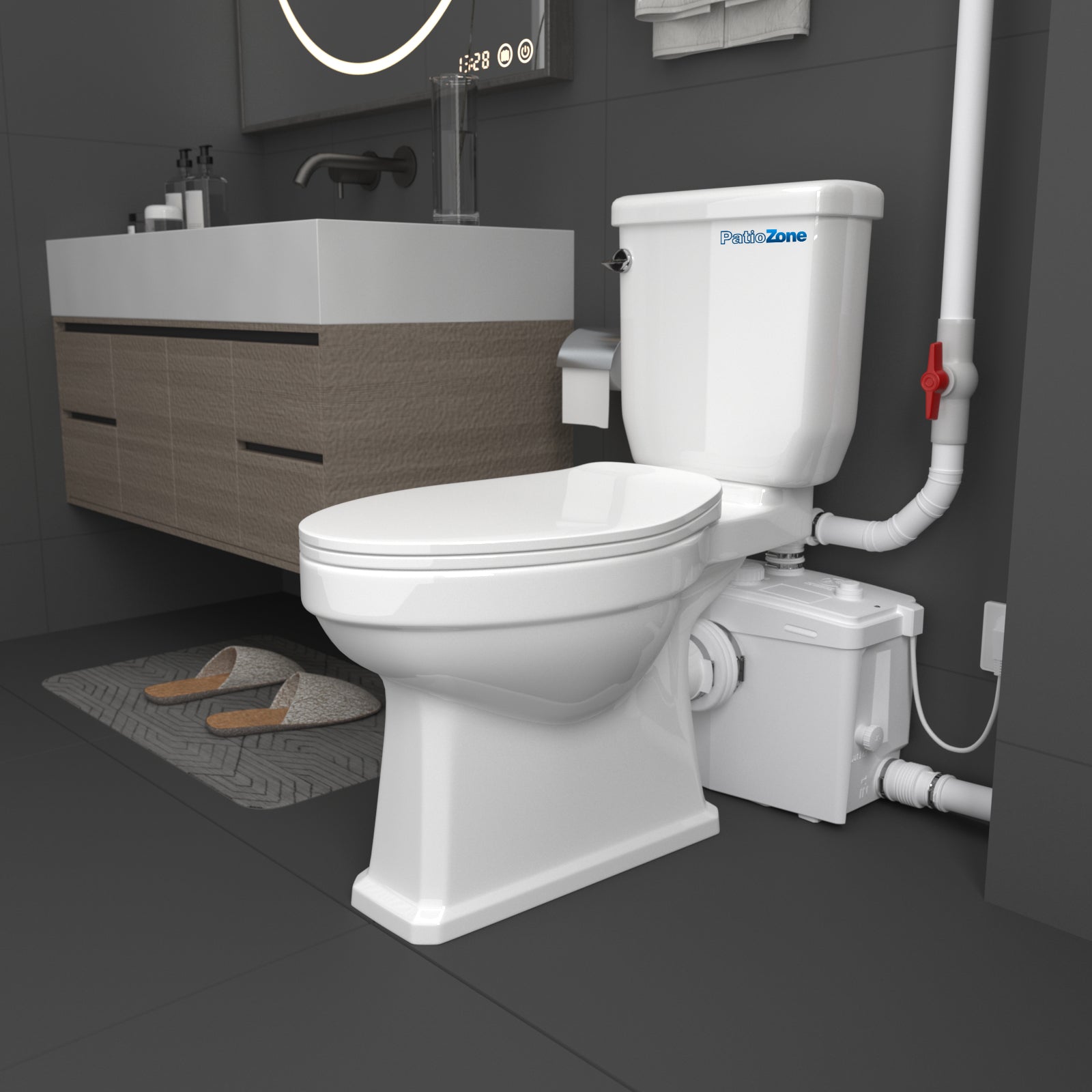 LS-FLO800 PatioZones 800W Macerating Toilet