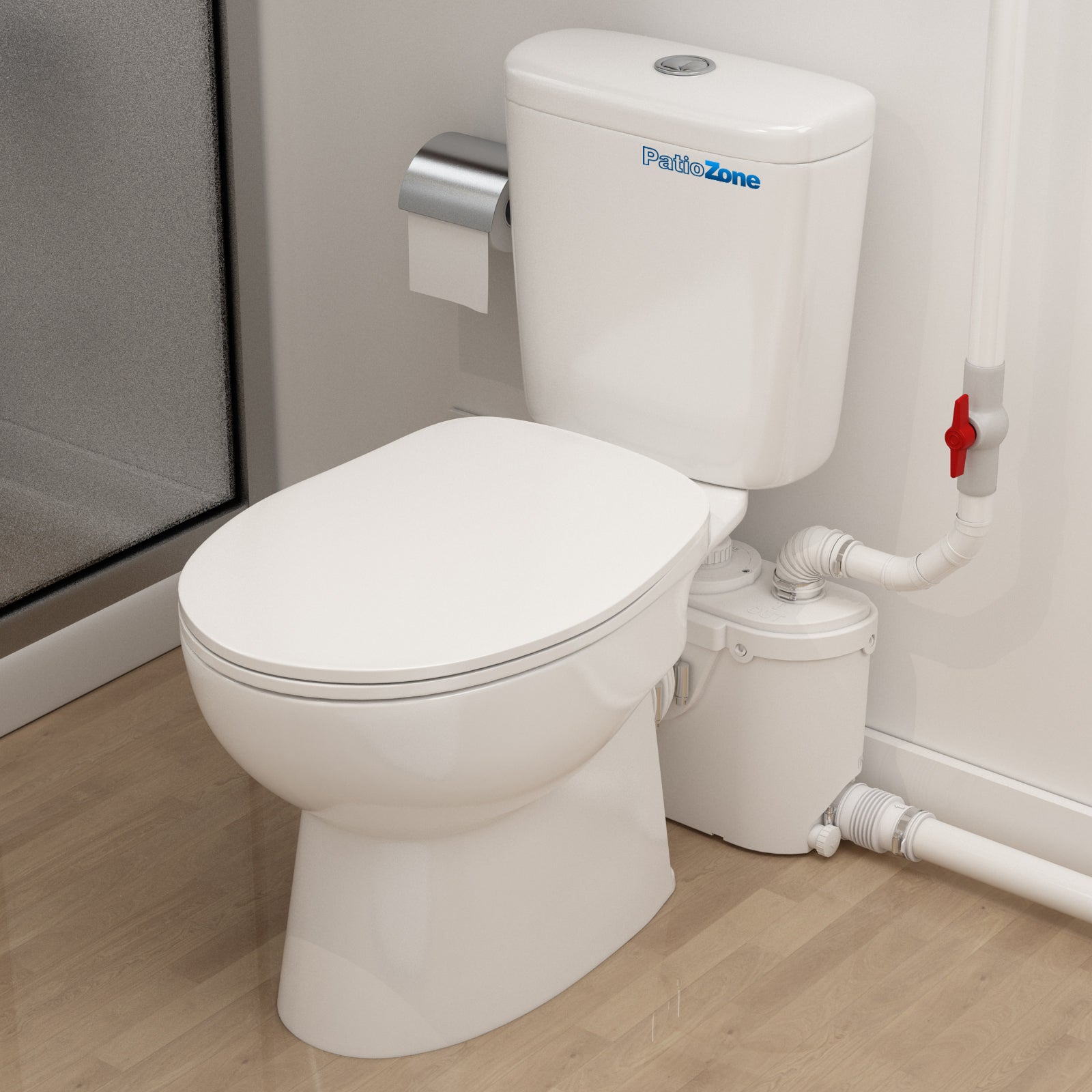 Space-Saving Macerator Toilet with Sewage pump for Restroom MY-FLO500-B PatioZones