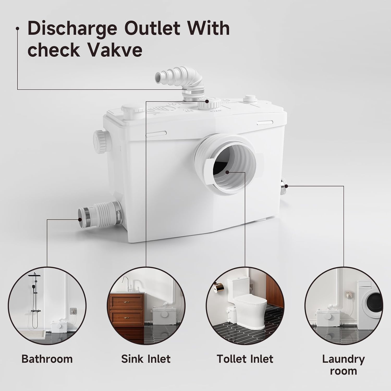LS-FLO800 PatioZones 800W Macerating Toilet
