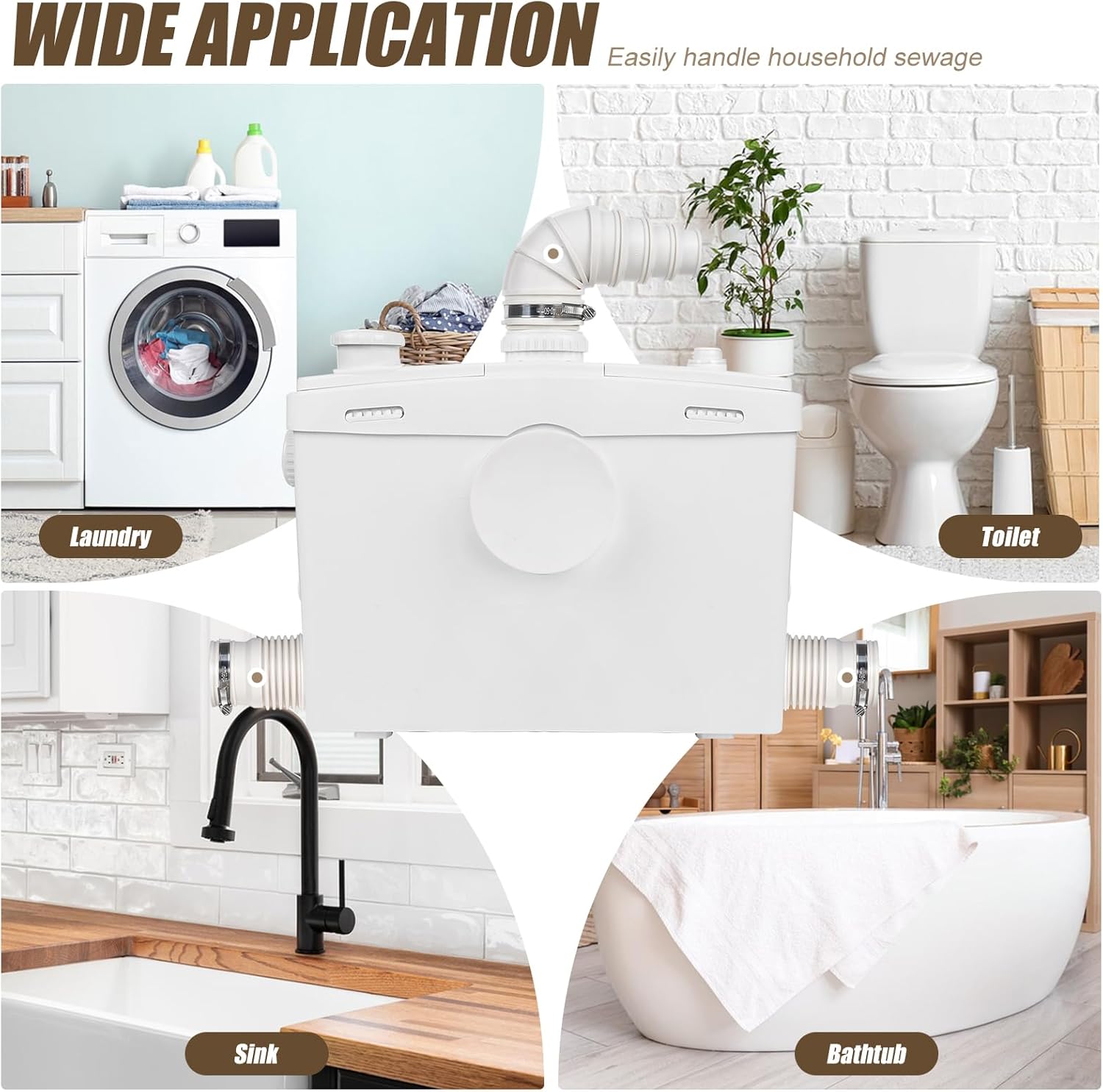 FLO800 PatioZones 800W Macerator Pump