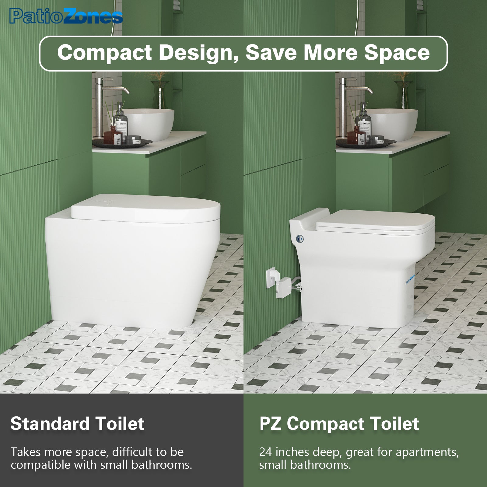 One-piece Macerating Toilet