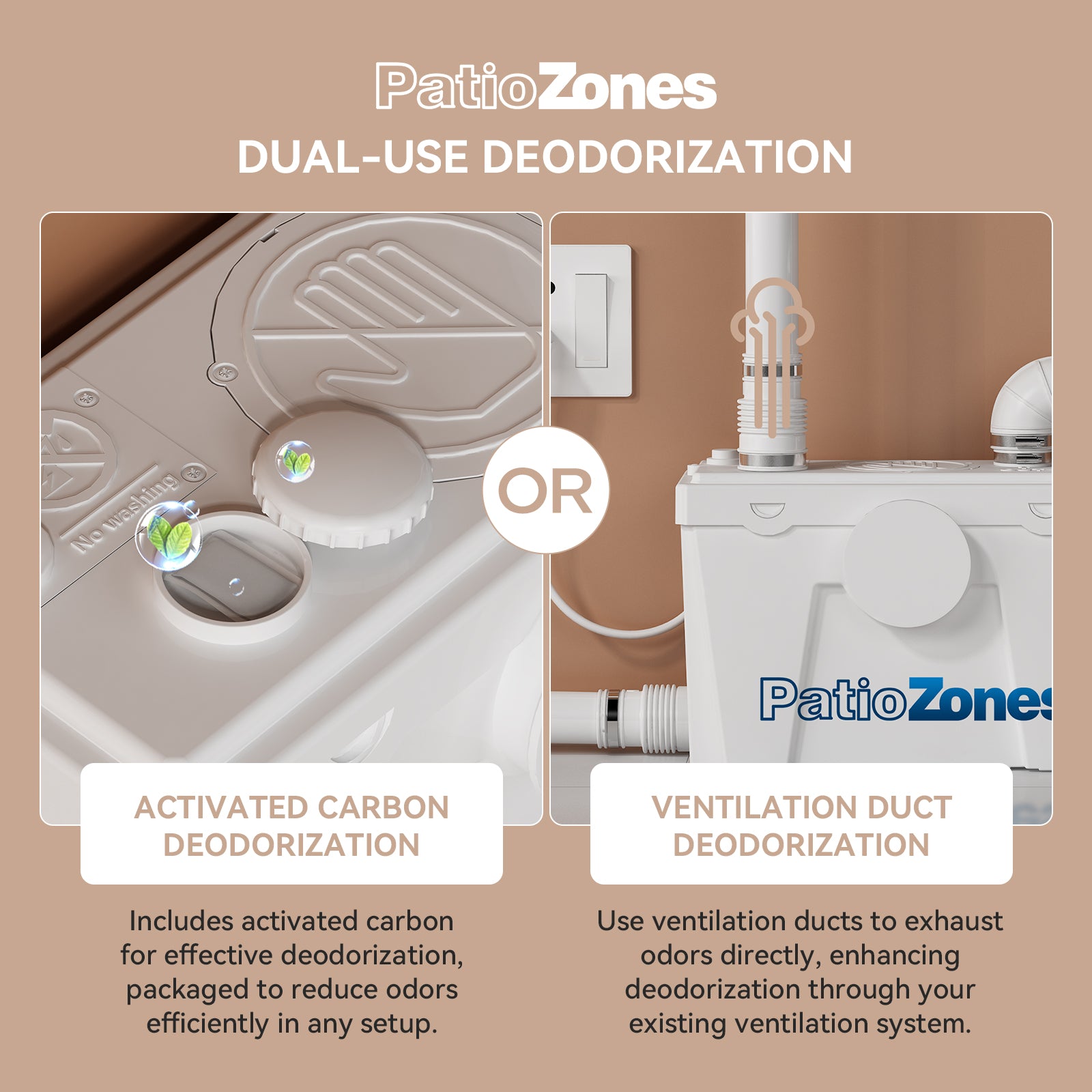 Factory Direct Sales Macerator Toilet with 500W Pump LS-FLO500 PatioZones