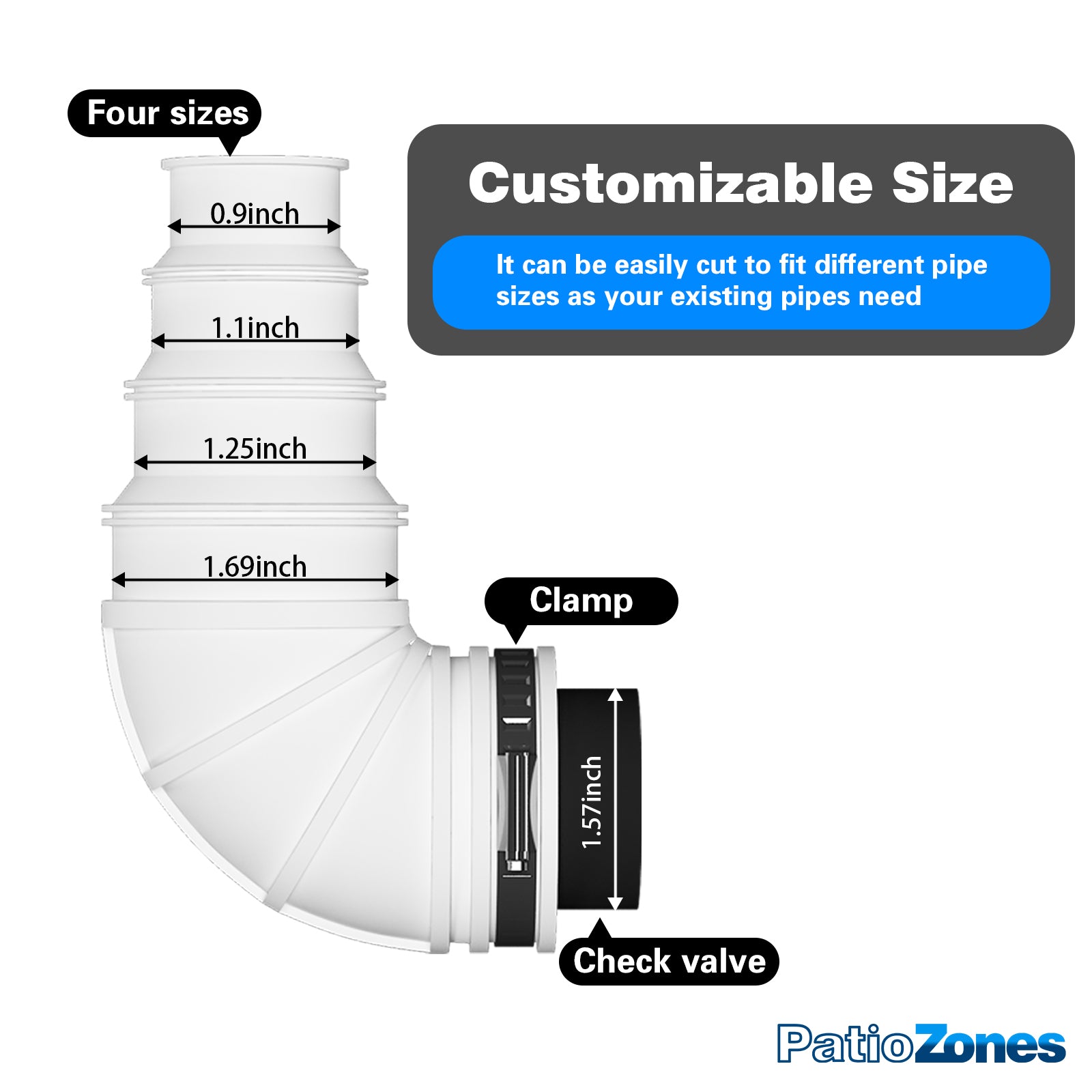 Macerator Pump Check Valve Elbow