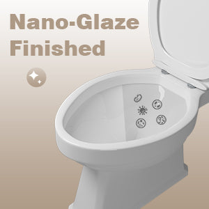 Elongated 500W Macerator Toilet for Basement LS-FLO500-B PatioZones